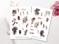 Preview: Boho Federn Sticker Set